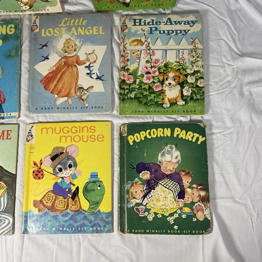 Vintage Rand McNally ELF Books – Lot of 8 (1950s / Early 1960s)
